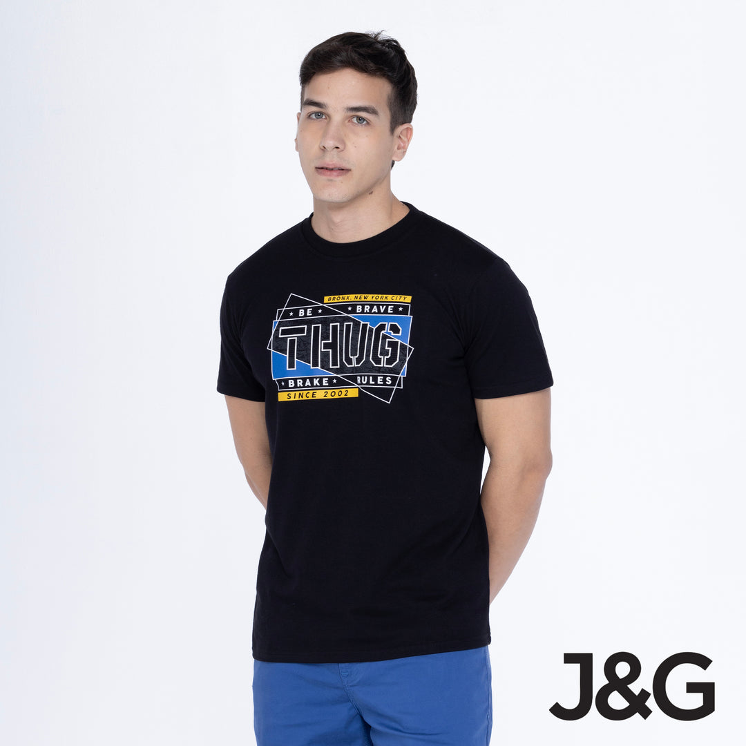 Jagthug Men's Rugged Boxy Fit Graphic Tee
