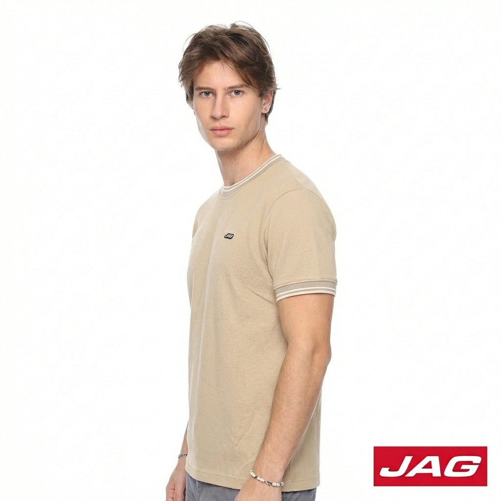Jag Men's Roundneck Rugged Boxy fit Popcorn 31CU2001