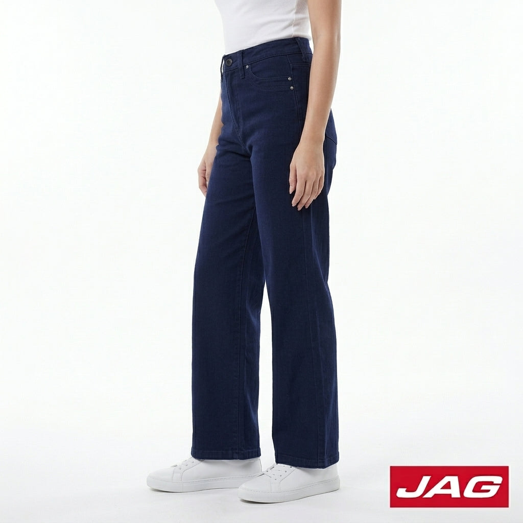 Jag Jeans Women's High Waist Wide Leg Denim Pants Loose Fit 21" 21371084