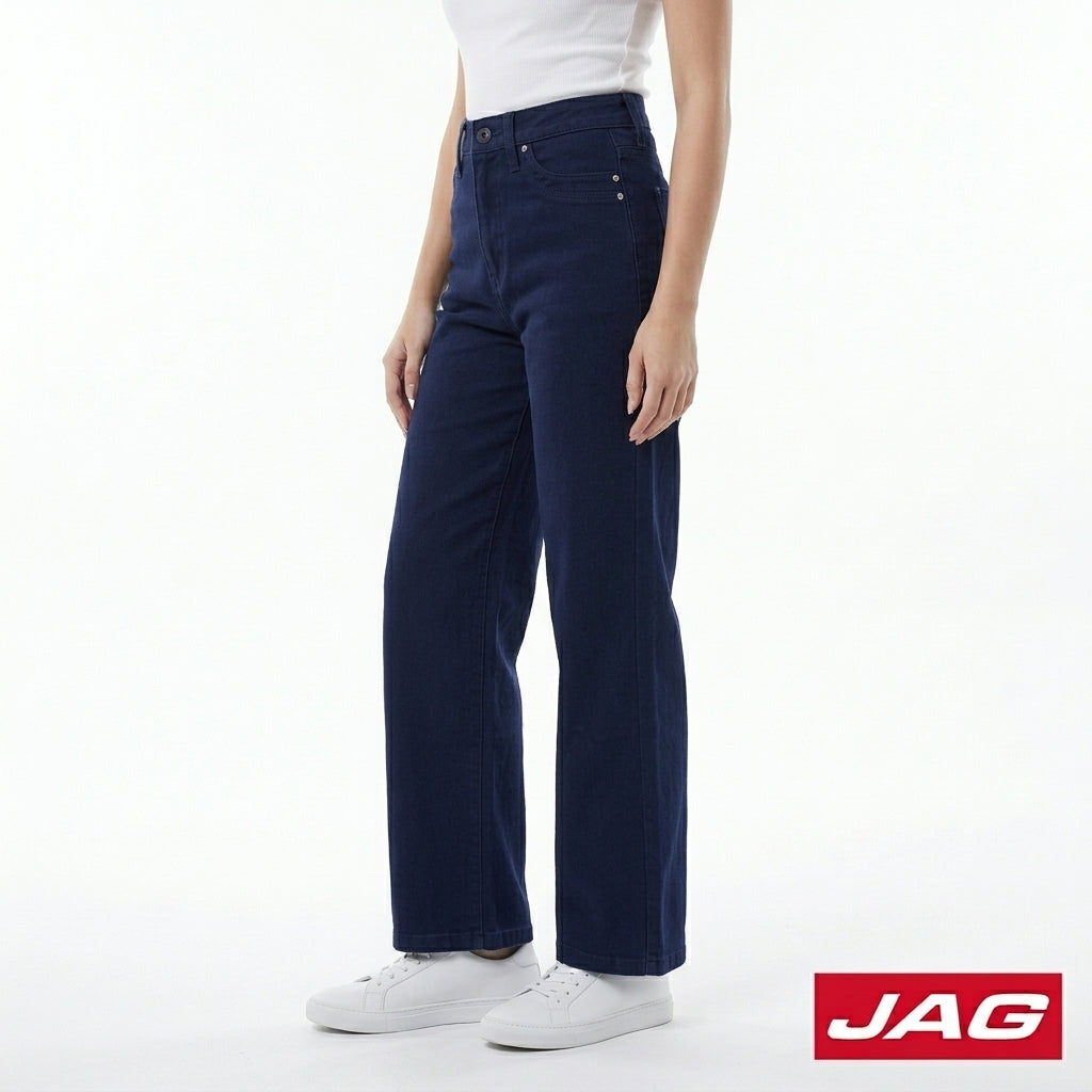 Jag Jeans Women's High Waist Wide Leg Denim Pants Loose Fit 21" 21371084