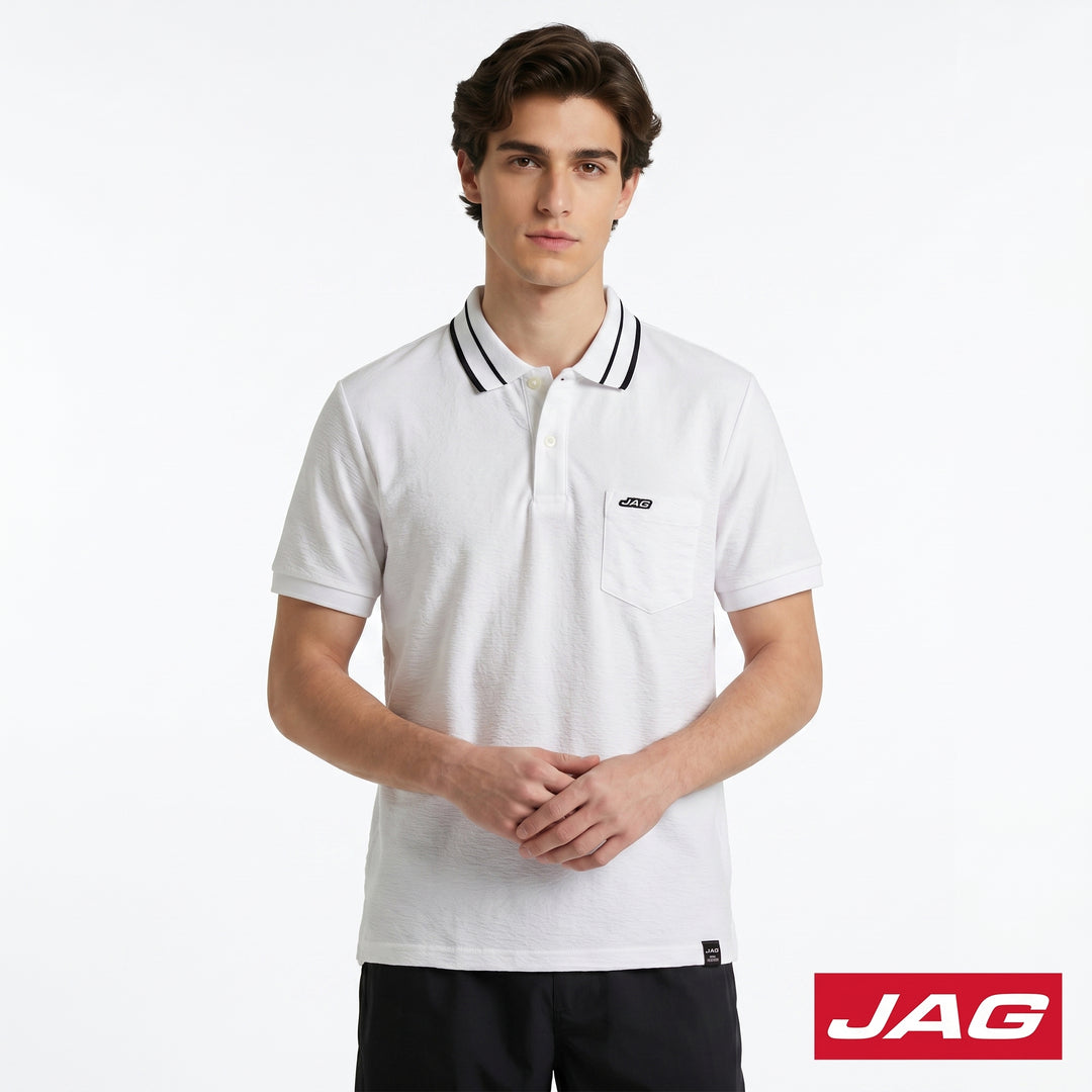Jag Men's American Vintage Short Sleeve Polo Shirt 91PJ3000
