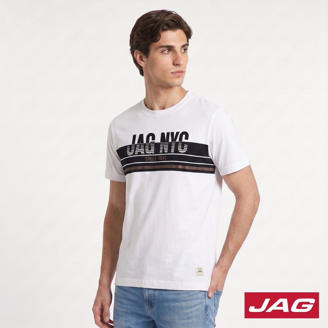 Jag Men’s Rugged Boxy Fit Basic Roundneck T-Shirt 32RH2001