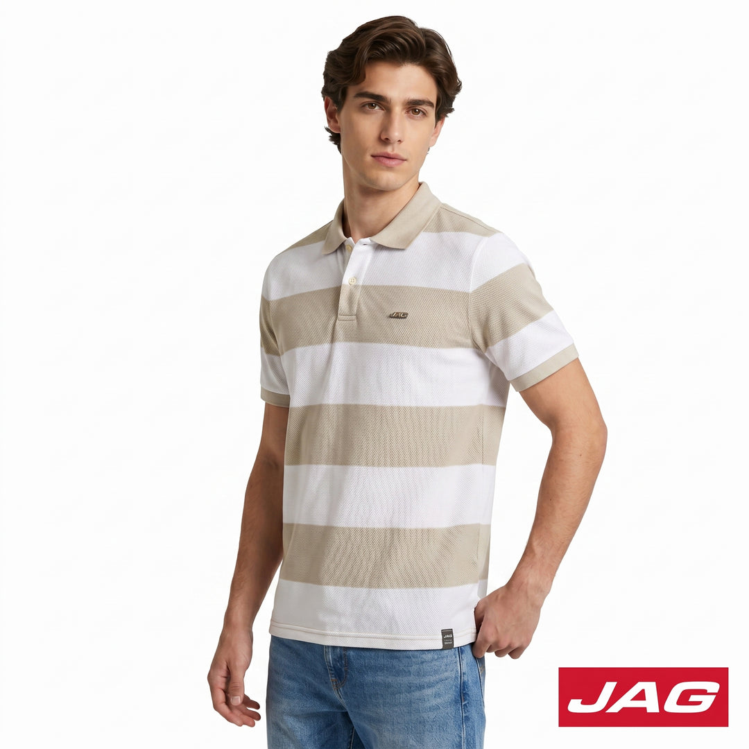 Jag Men's American Vintage Popcorn Polo Shirt 93MN3000