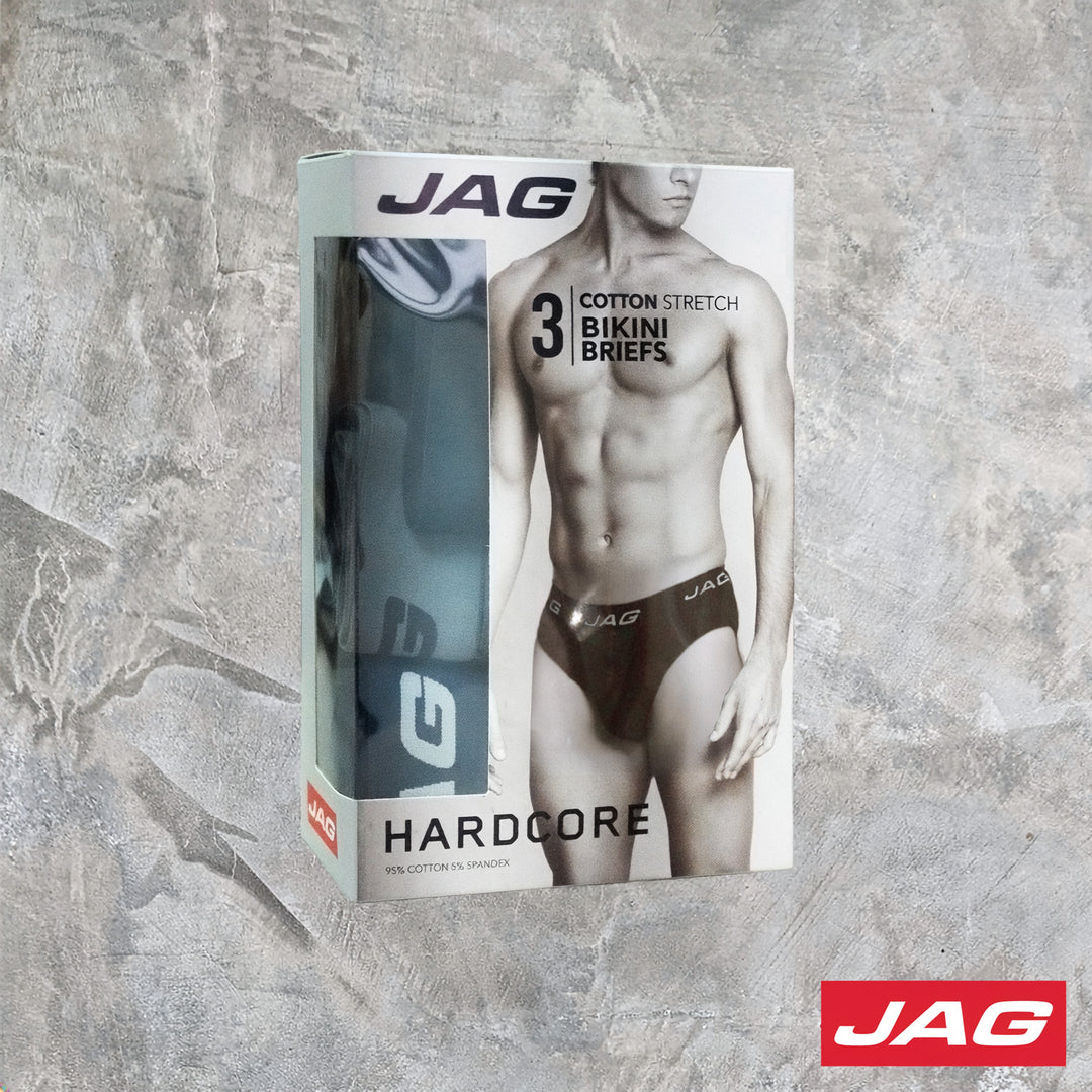Jag Men's Hipster Brief 3 in 1 Pack 50AK3000