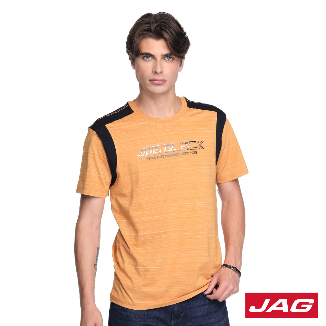 Jag Black Men's Round Neck Rugged Fit 30LF2001