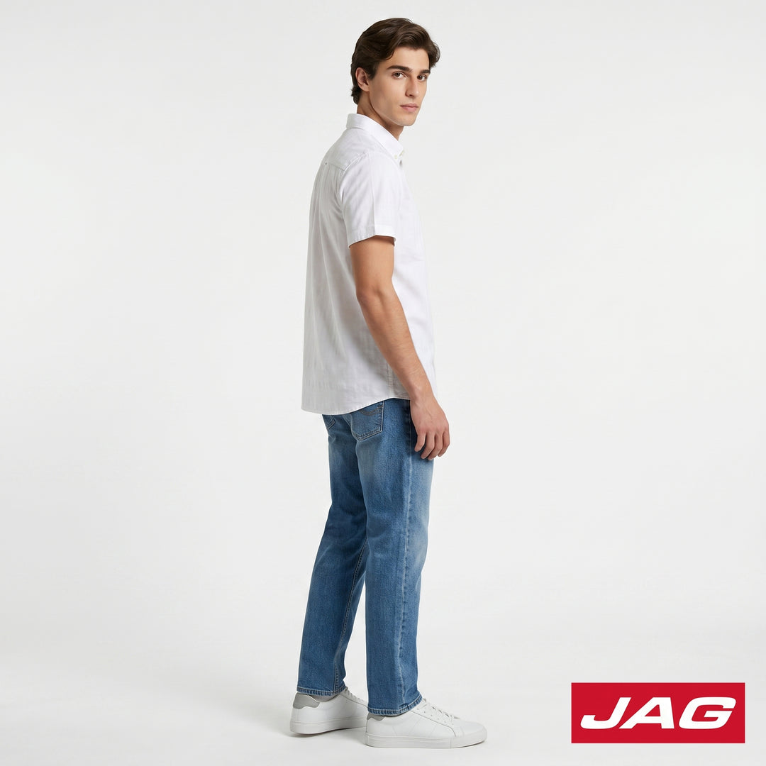Jag Men's Tailored Fit Short Sleeve Polo 963Y7000