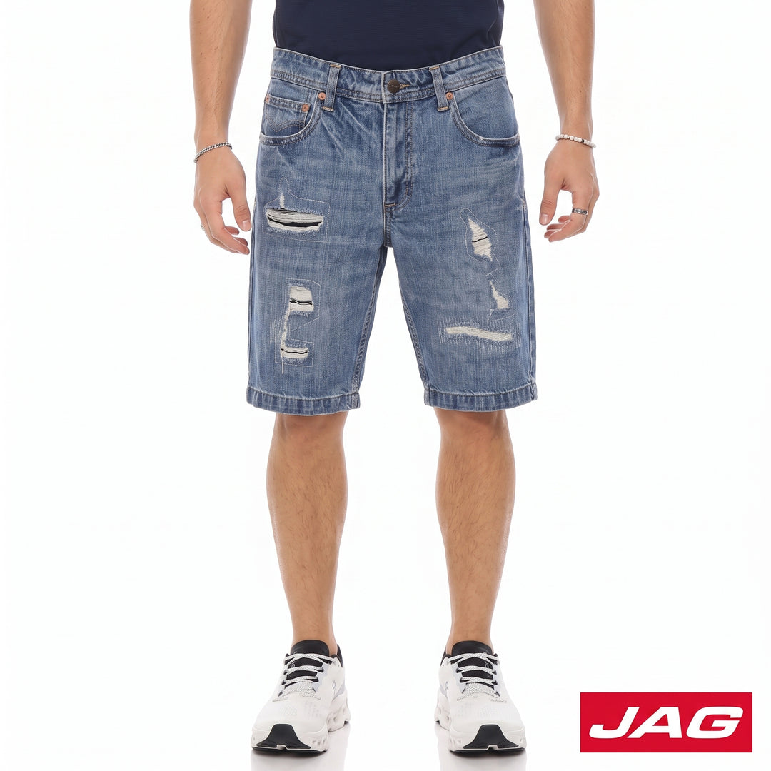 Jag Men’s Stressed Denim Shorts 11" Classic Casual Wear 113264K9