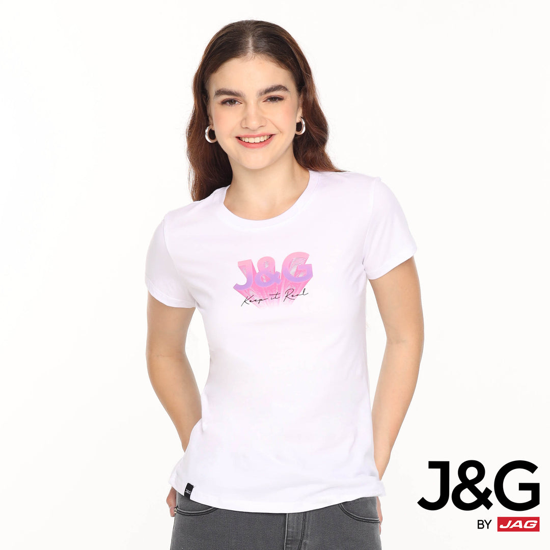 J&G Ladies Tops Round Neck Relaxed Fit - H5818000