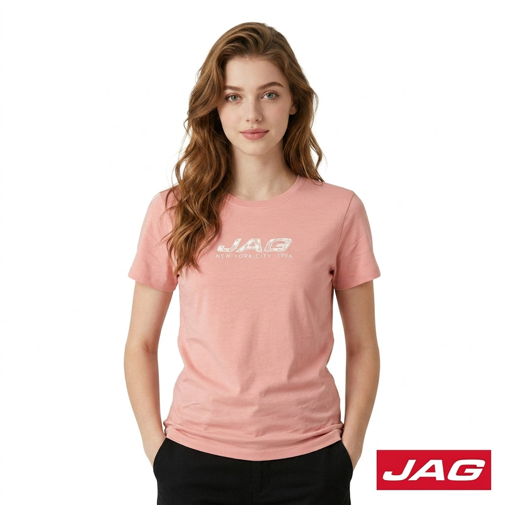 Jag Ladies Roundneck Logo Tee 83RU8000