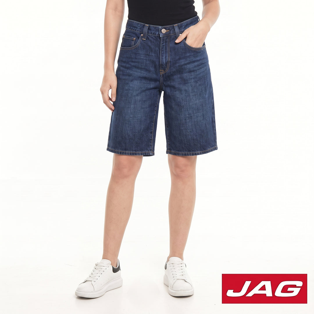 Jag Ladies High Waist Denim Jorts Trendy 11" Shorts 2B743488