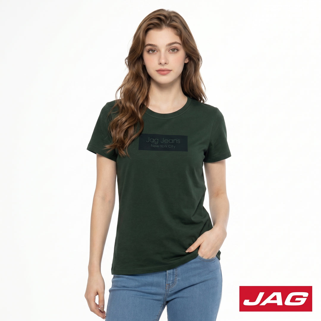 Jag Ladies Basic Fit Roundneck Graphic Shirt 83RW8000