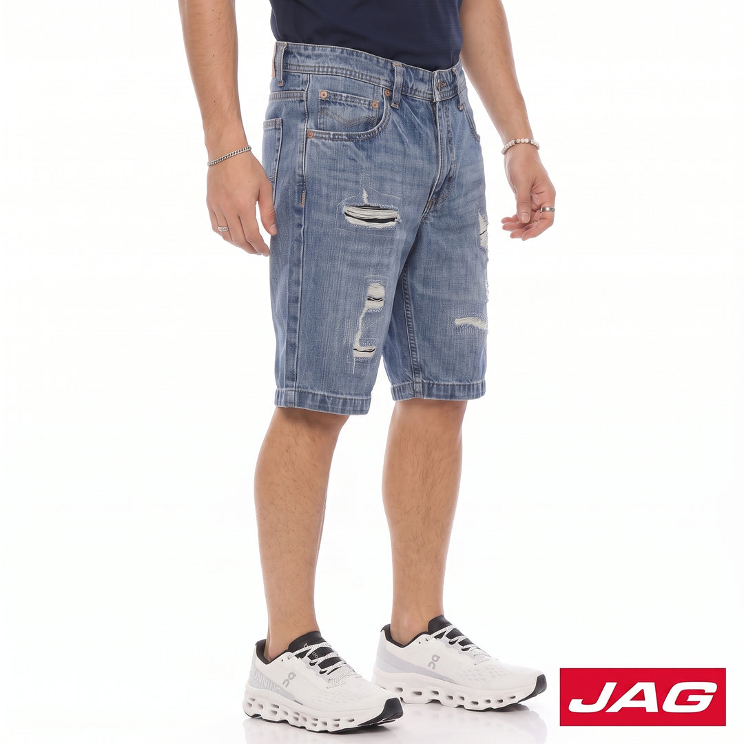 Jag Men’s Stressed Denim Shorts 11" Classic Casual Wear 113264K9