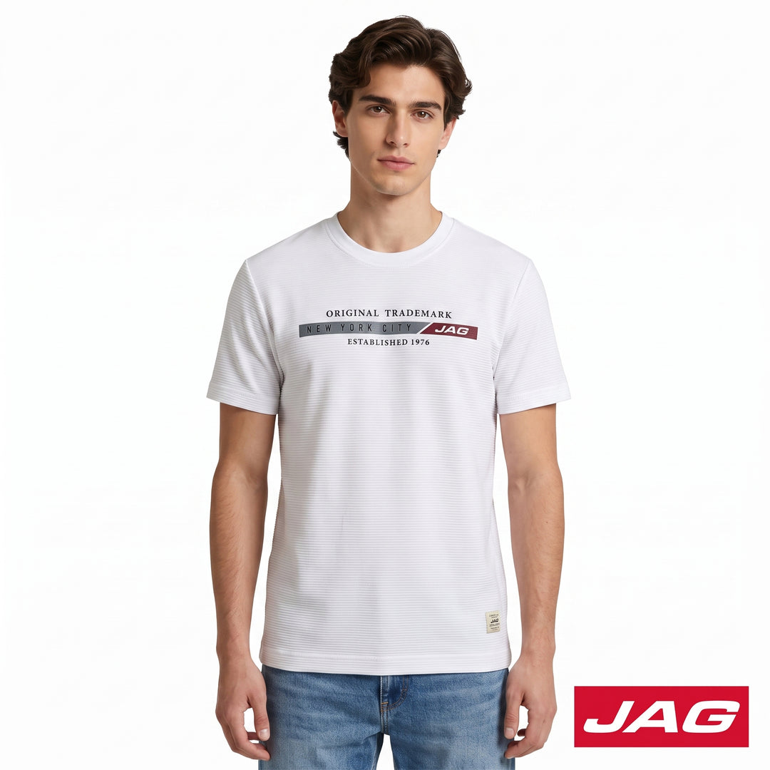 Jag Men’s Rugged Boxy Fit Basic Roundneck T-Shirt 32RE2001