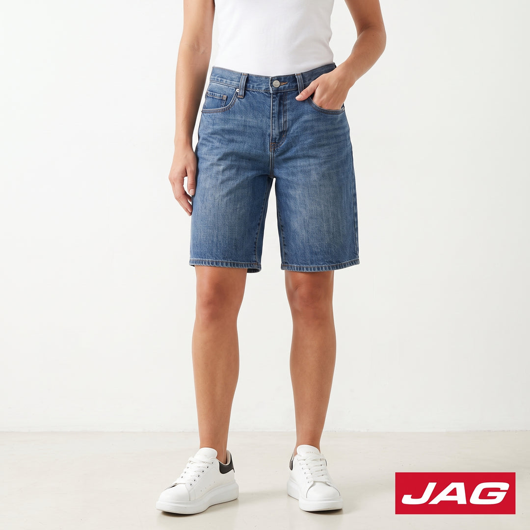 Jag Ladies High Waist Denim Jorts Trendy 11" Shorts 2B744188