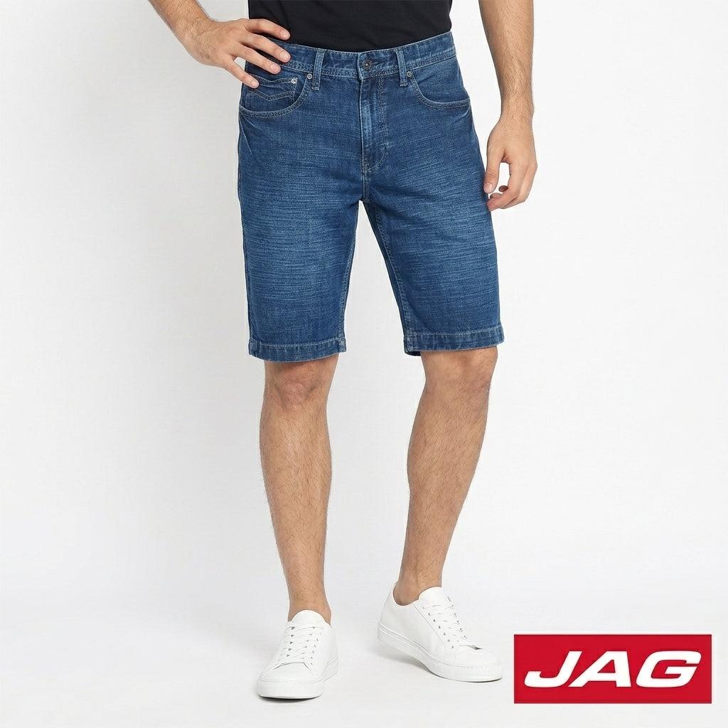 Jag Black Men's Denim Shorts 11" Classic Fit 113021F6