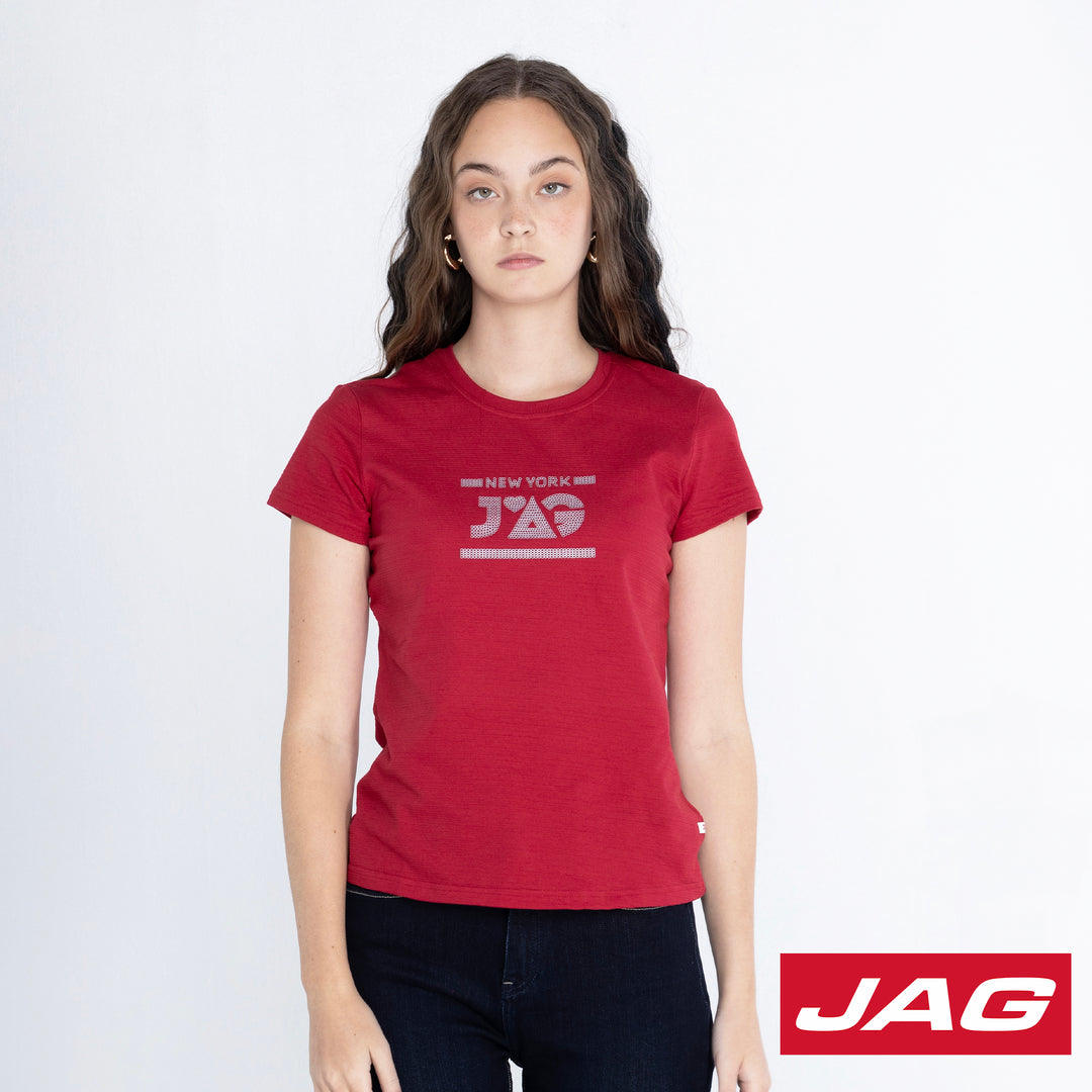 Jag Ladies NYC Relaxed Fit Logo Tee