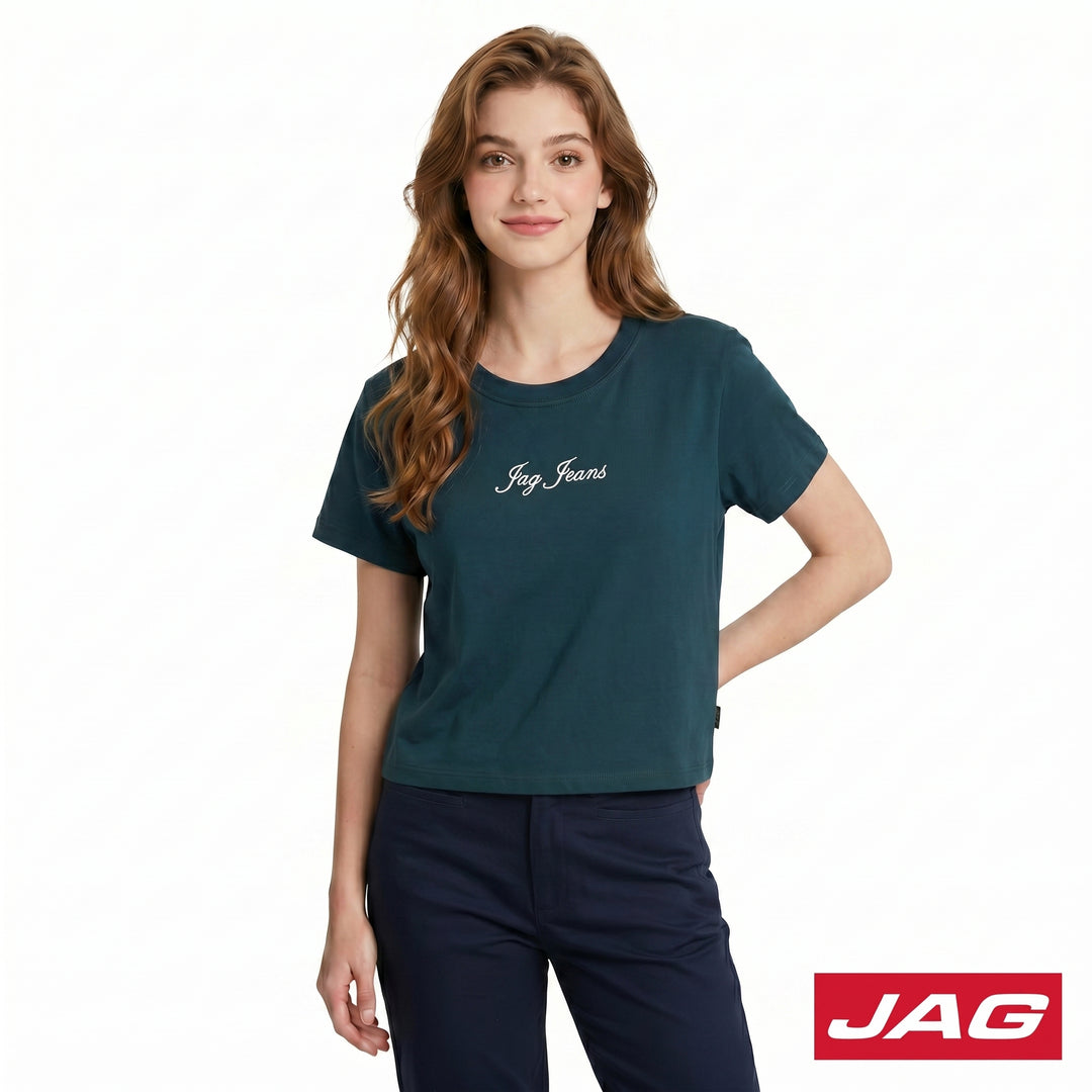 Jag Ladies Casual Roundneck Graphic T‑Shirt 83SM50A0