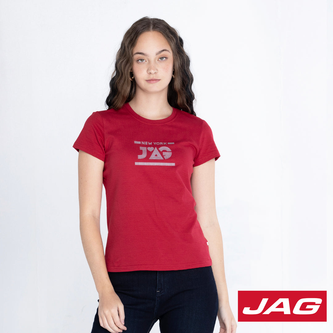 Jag Ladies NYC Relaxed Fit Logo Tee