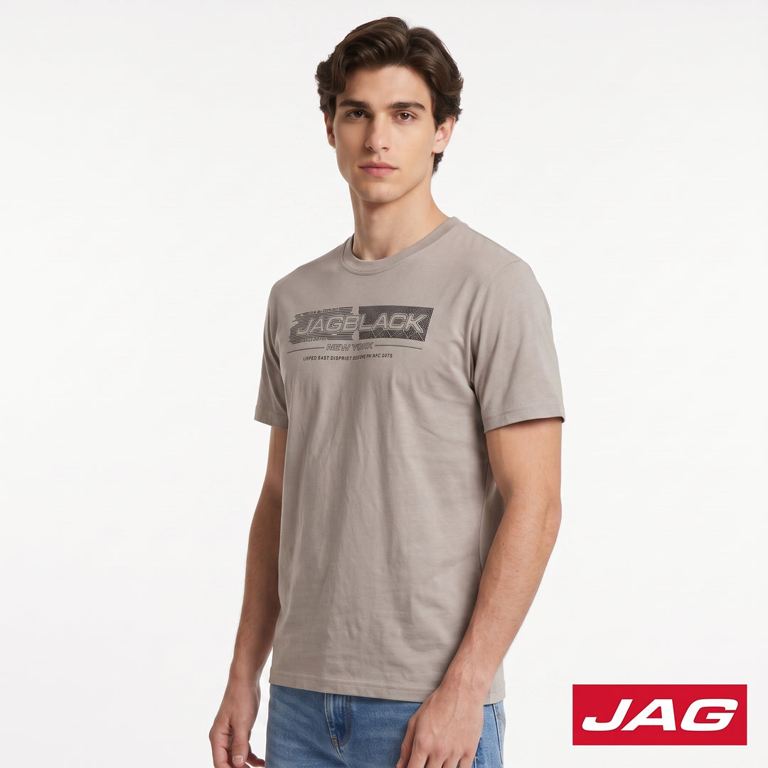 Jag Black Men’s Rugged Boxy Fit Basic Roundneck T-Shirt 30MT2001