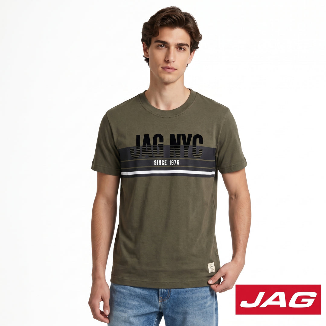 Jag Men’s Rugged Boxy Fit Basic Roundneck T-Shirt 32RH2001