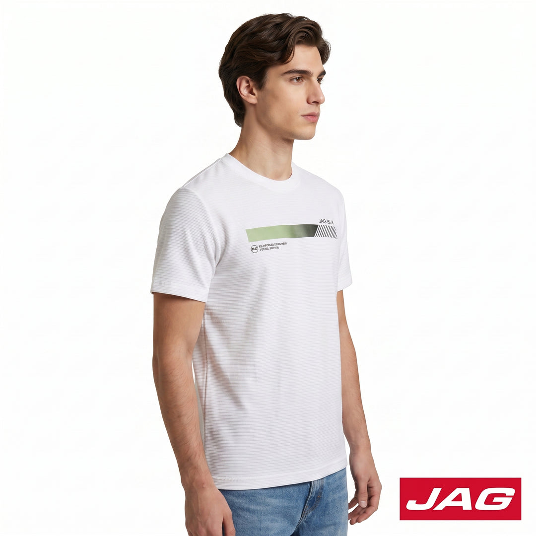 Jag Black Men’s Rugged Boxy Fit Roundneck T-Shirt 30L92001