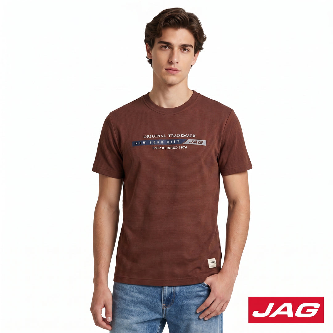 Jag Men’s Rugged Boxy Fit Basic Roundneck T-Shirt 32RE2001