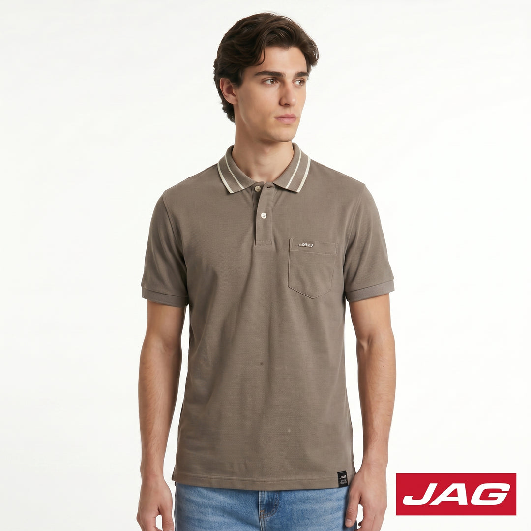 Jag Men's American Vintage Short Sleeve Polo Shirt 91PJ3000