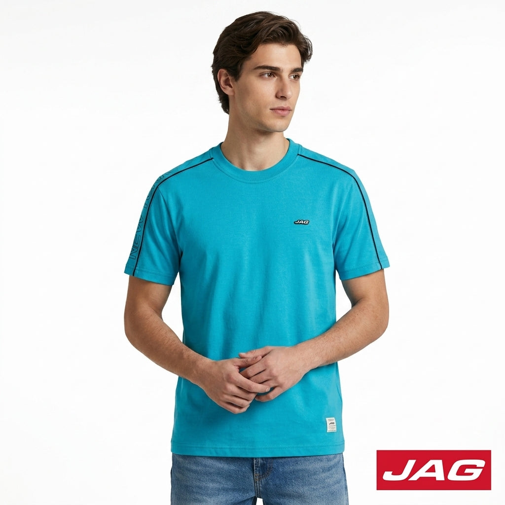 Jag Men’s Rugged Boxy Fit Roundneck T-Shirt 3A082001