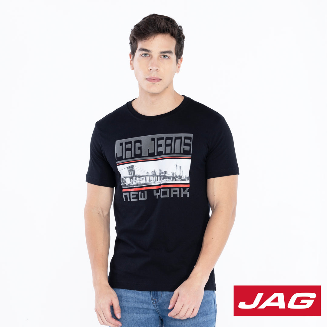 Jag Men's NYC Rugged Boxy Fit Graphic Tee
