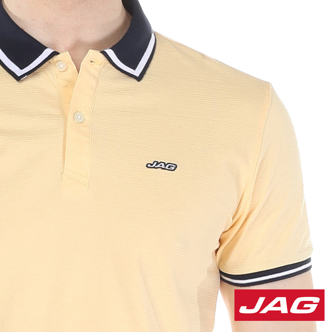 Jag Men's Tops Sport Shirt Slim Fit Stretchable Knits