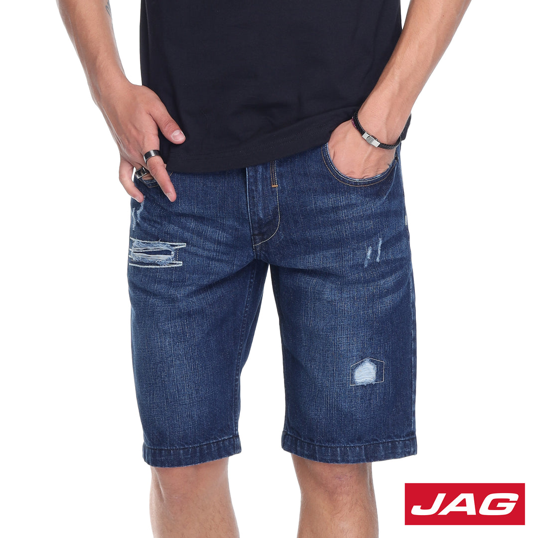 Jag Black Men's Distressed Denim Shorts 14666588