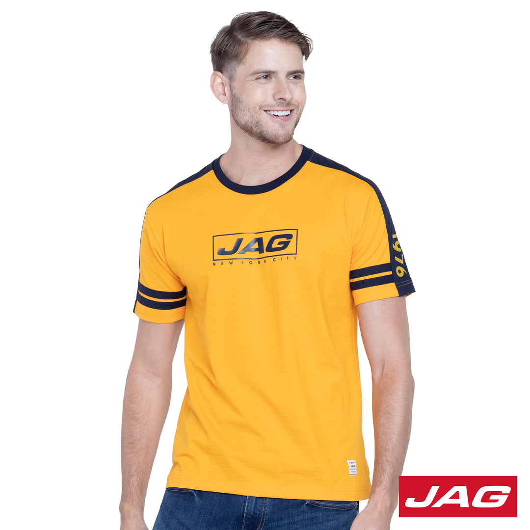Jag Men's  Cut & Sew Logo Tee