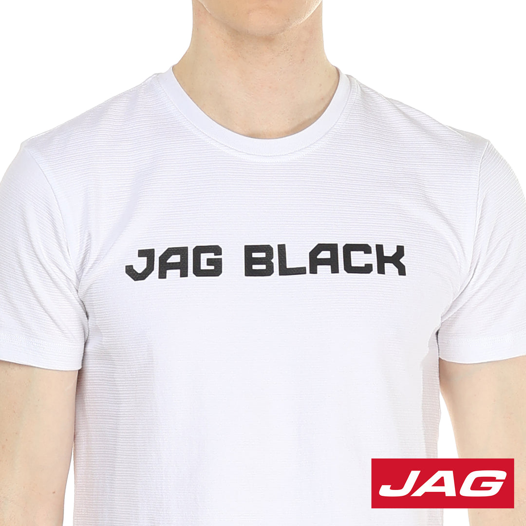 Jag Black Hardcore Men's Tops Round Neck Rugged Boxy Fit