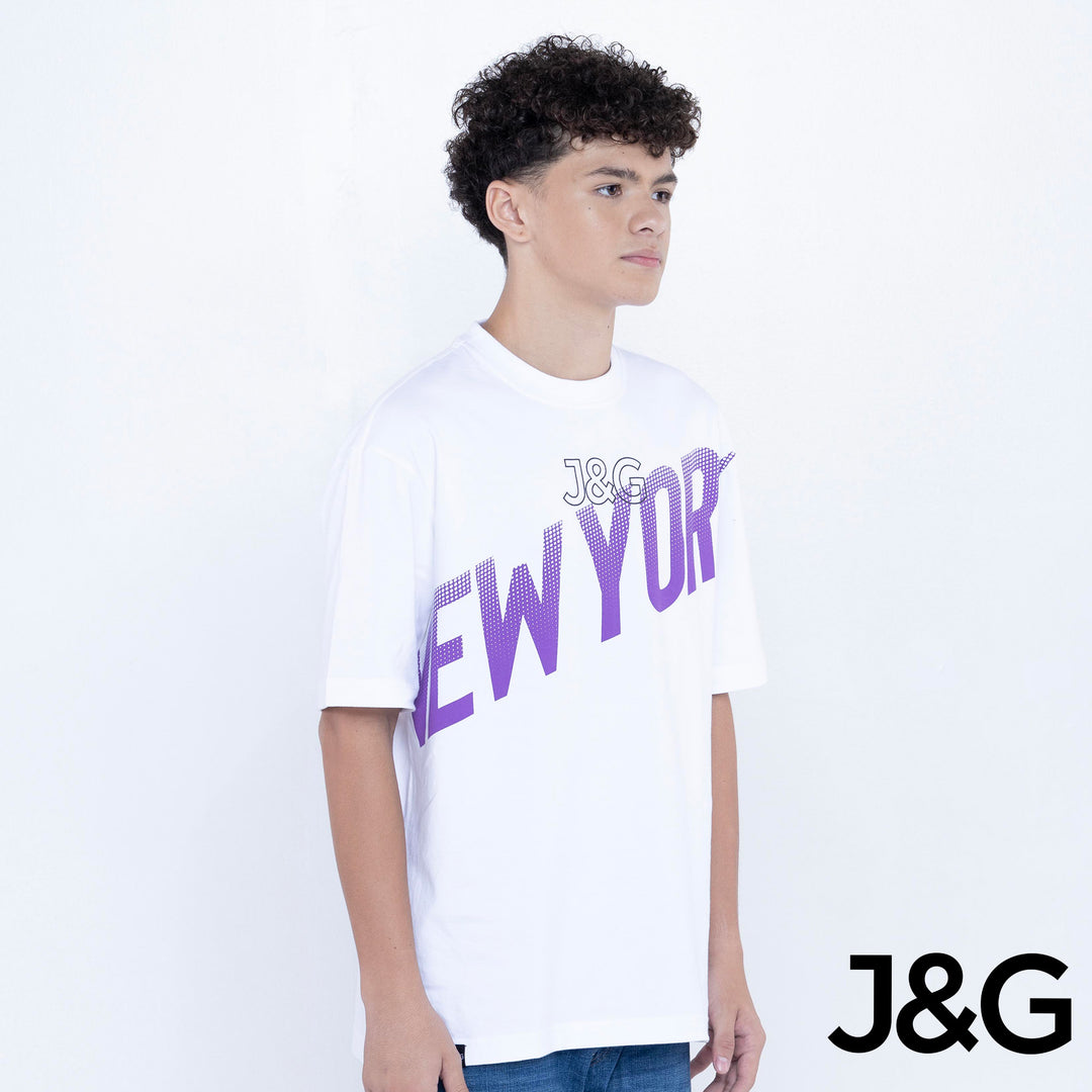J&G Boy's Graphic Tee Oversized Fit