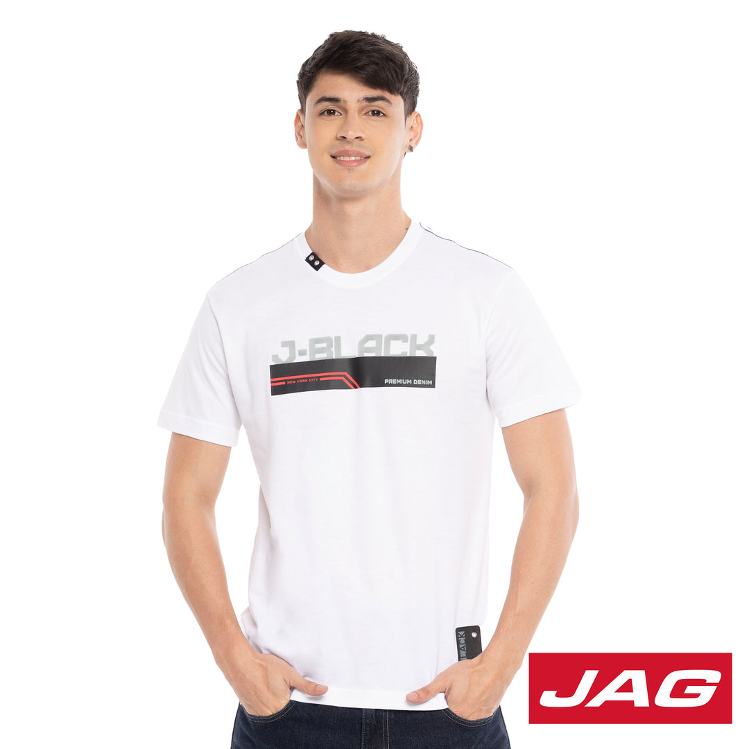 Jag Men's Basic Tops Round Neck Boxy Fit
