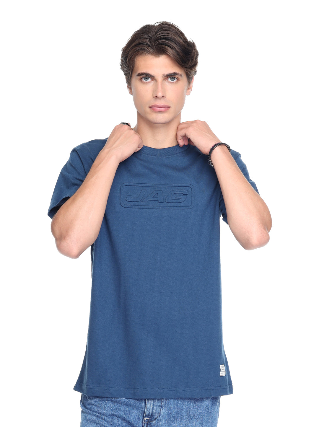 Jag  Men's Round Neck Relaxed Fit 33U58000