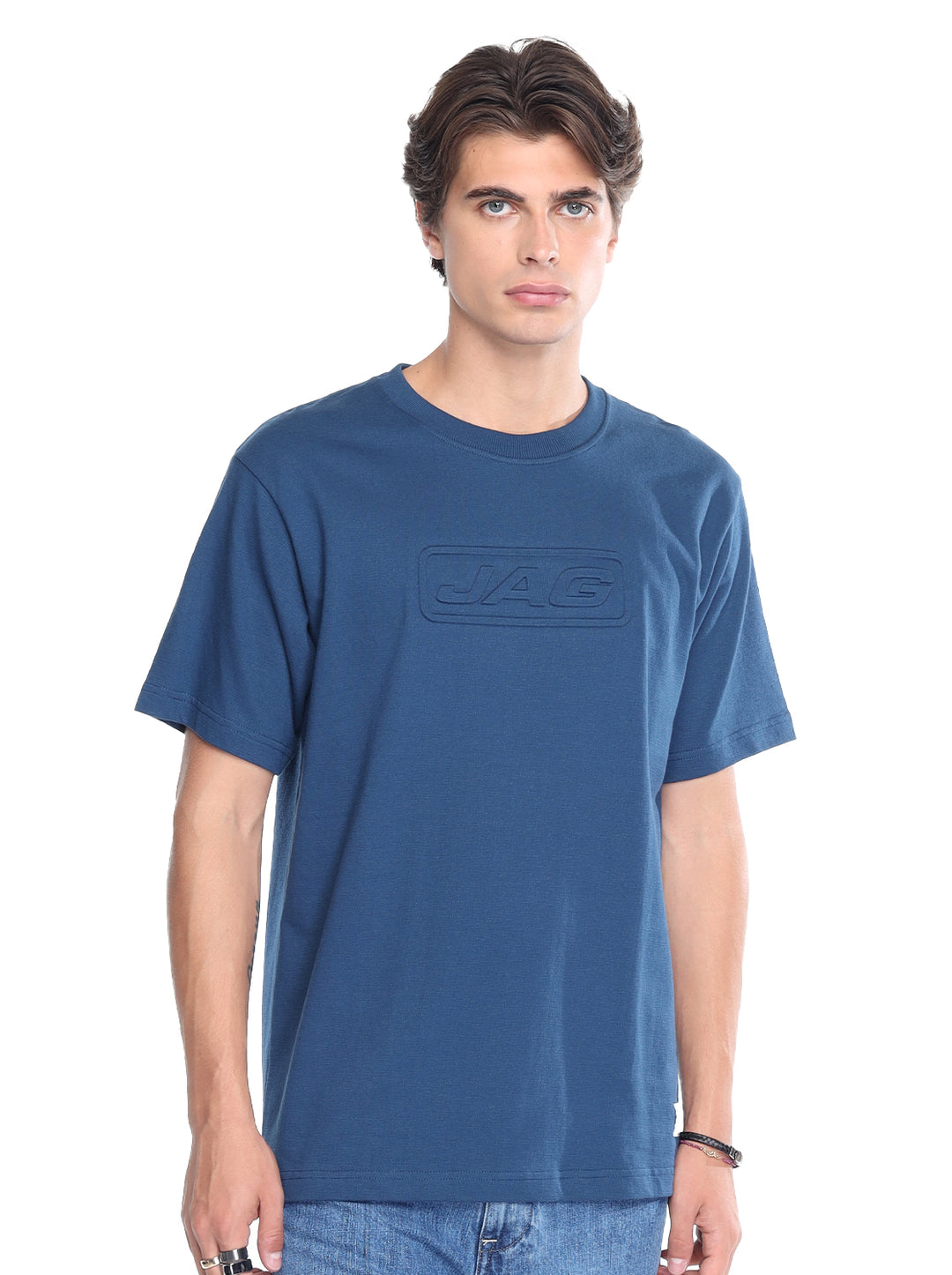 Jag  Men's Round Neck Relaxed Fit 33U58000