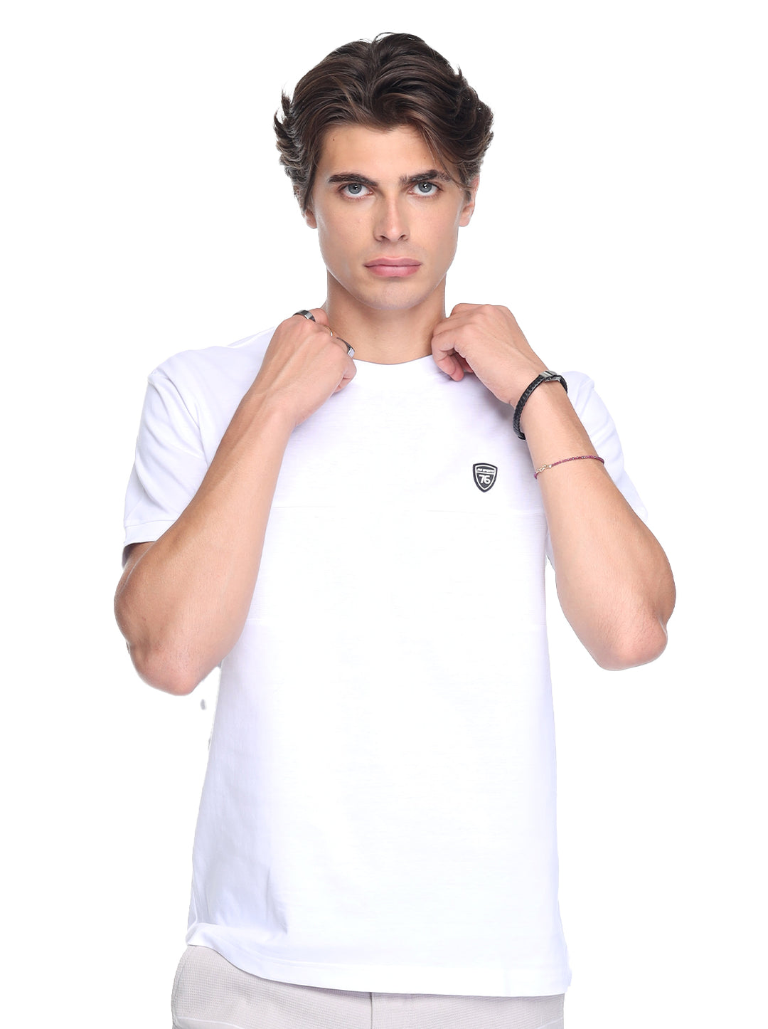 Jag  Men's Round Neck  Rugged Boxy Fit SJ Bio Polish 31CL2001
