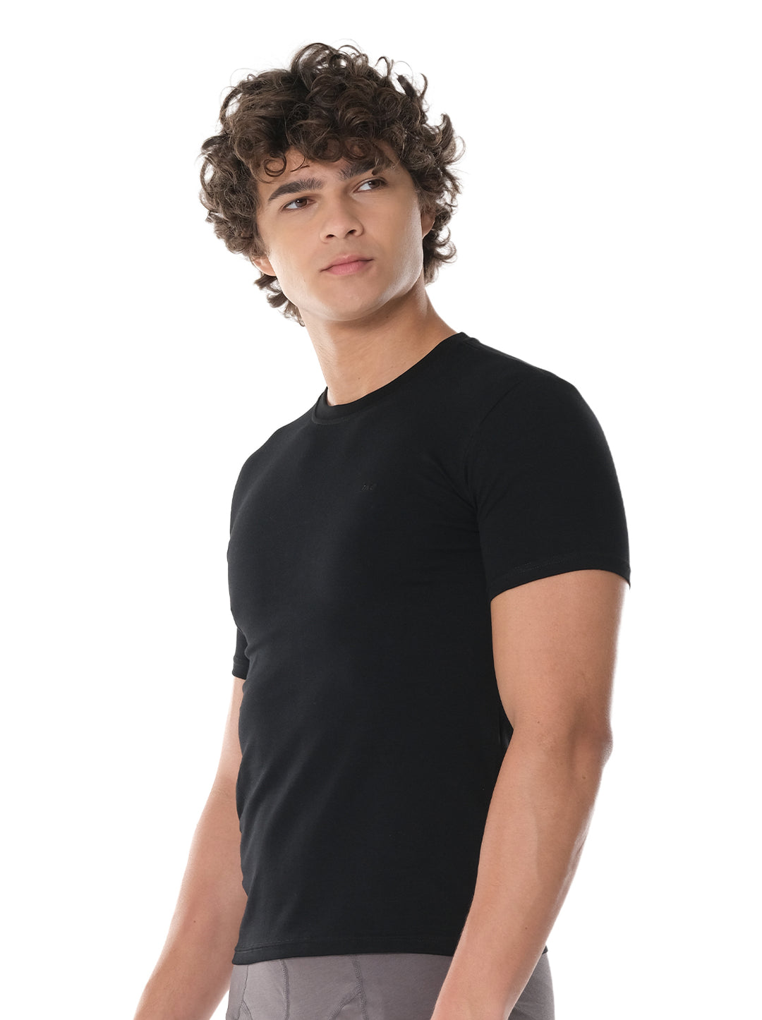 Jag Black Men's Round Neck Undergarment 3U012001