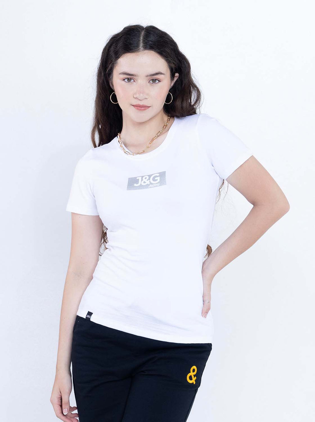 J&G Girl's Logo Tee Basic Fit