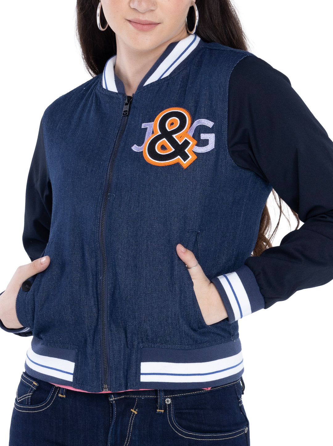 J&G Girls Varsity Jacket H9JA1000