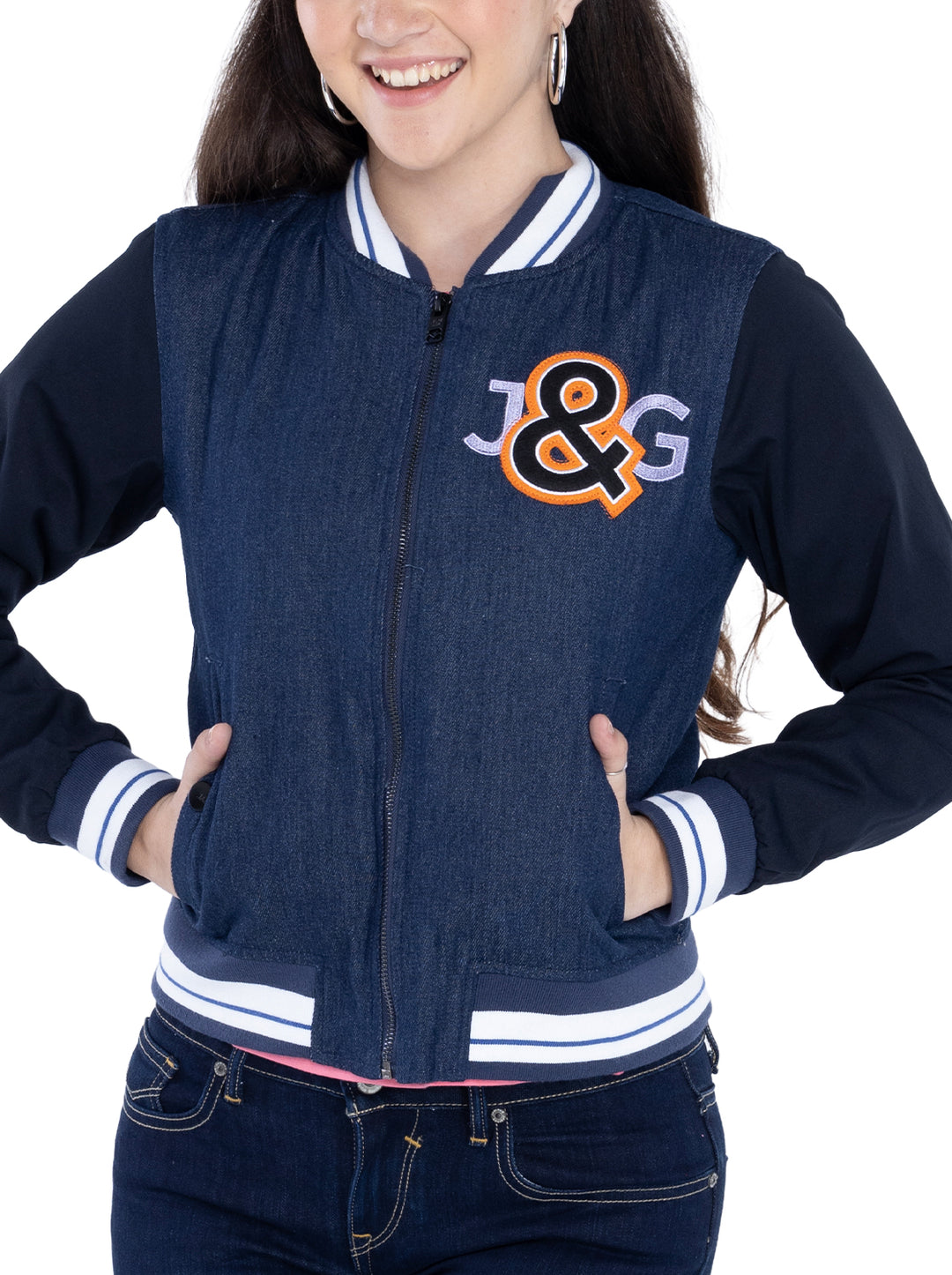 J&G Girls Varsity Jacket H9JA1000