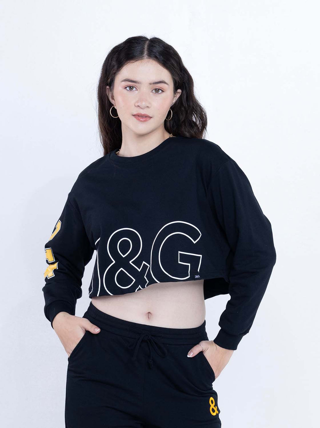 J&G Girl's Mid Cropped Tee