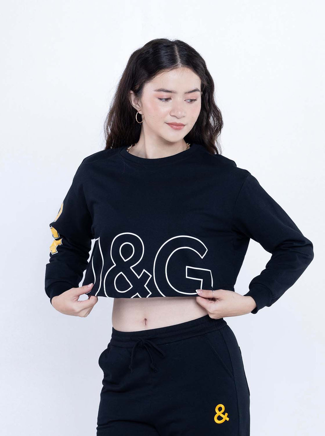 J&G Girl's Mid Cropped Tee