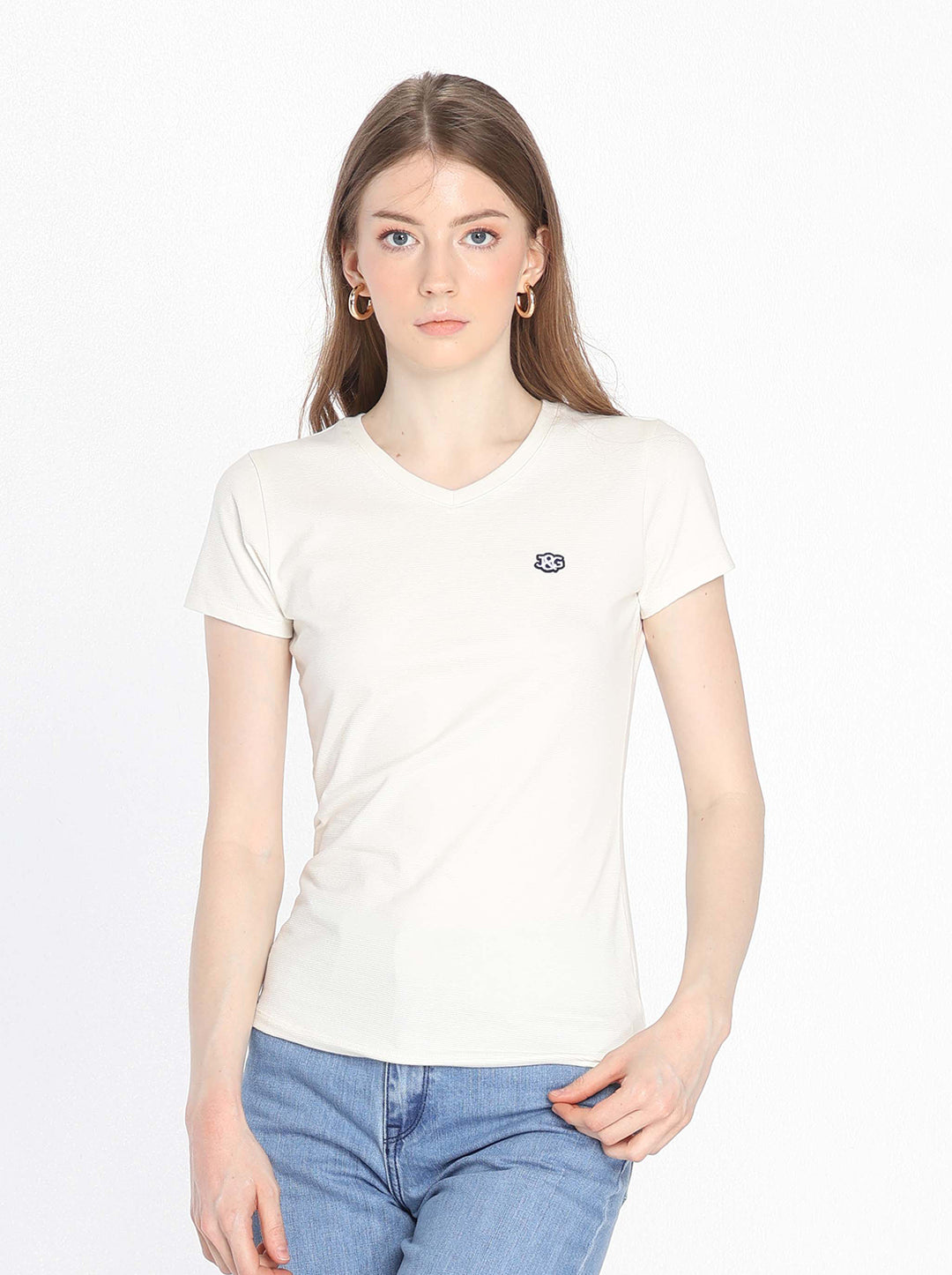 J&G Girls Round Neck Basic Fit H5EJ1001