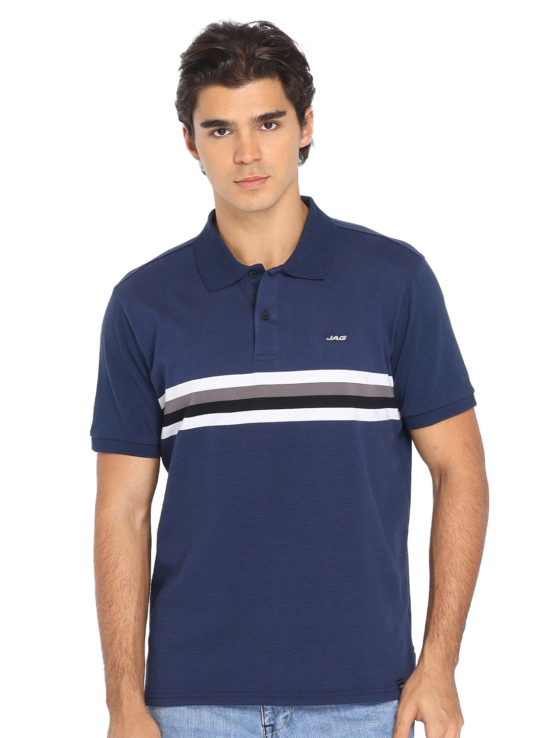 Jag Men's Sport Shirt Stripe American Vintage Fit