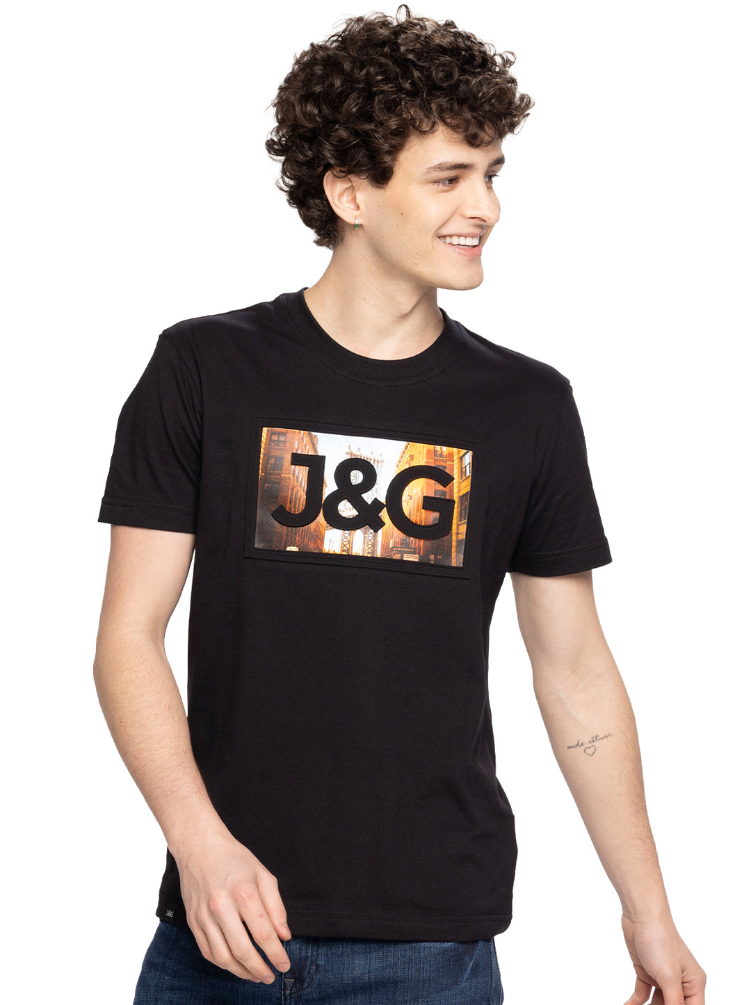 Jag Men's Round Neck Rugged Boxy SJ24CC