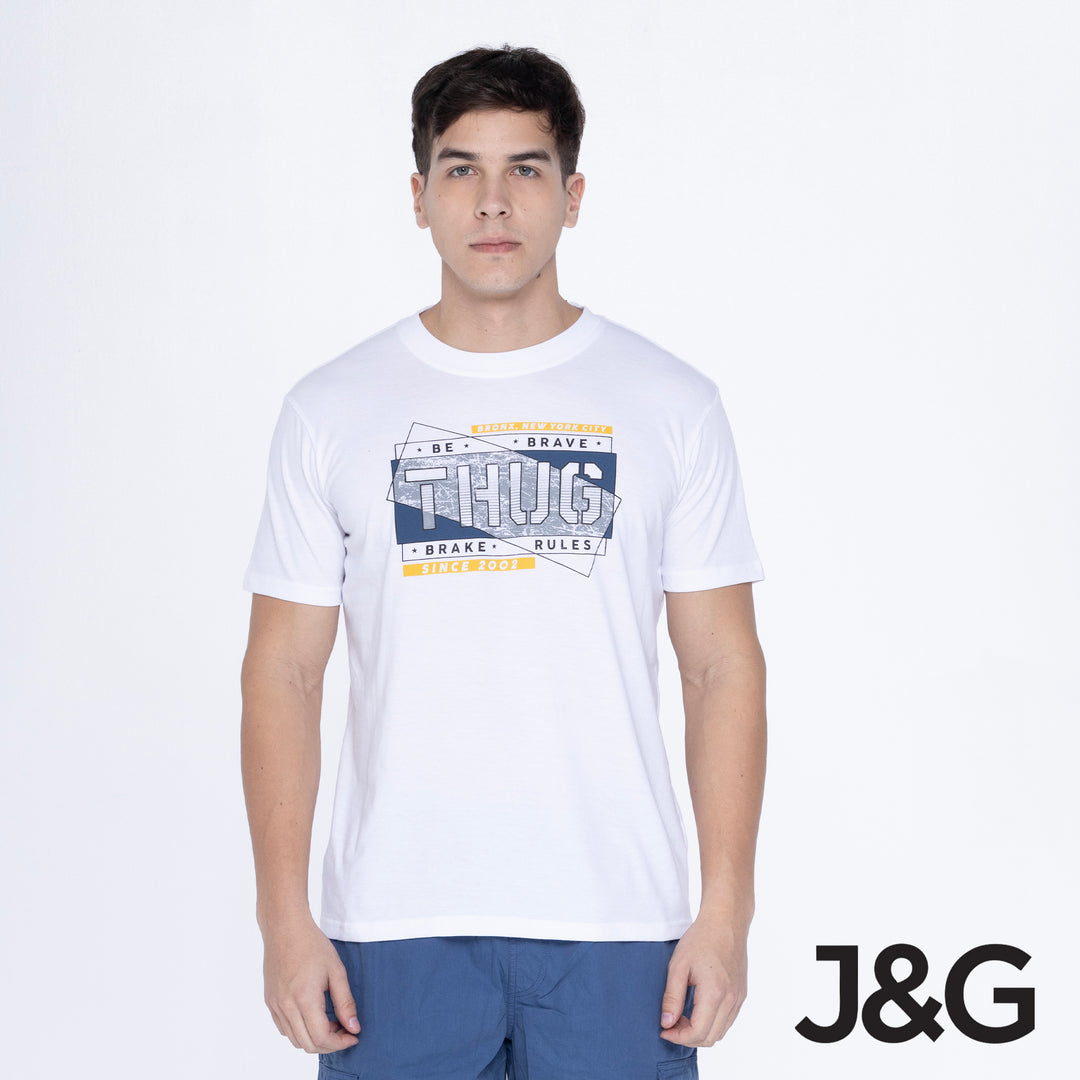 Jagthug Men's Rugged Boxy Fit Graphic Tee