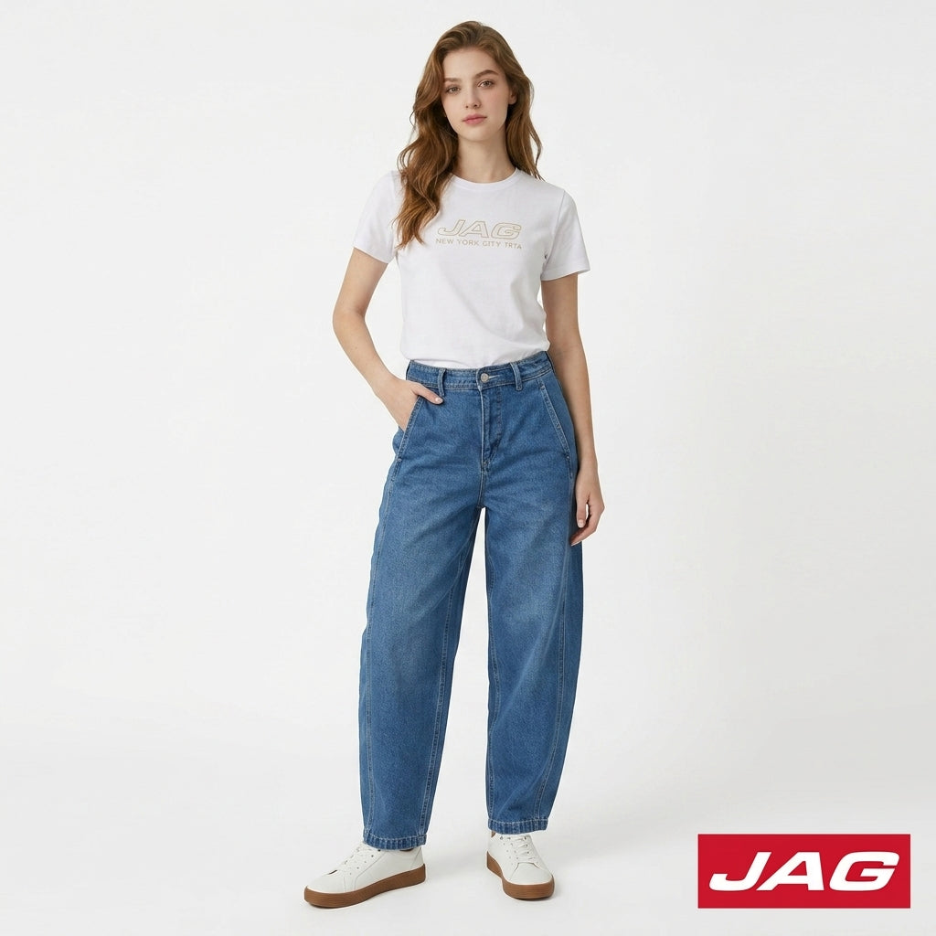 Jag Ladies Barrel Jeans Women's High Waist Denim Pants 21534044