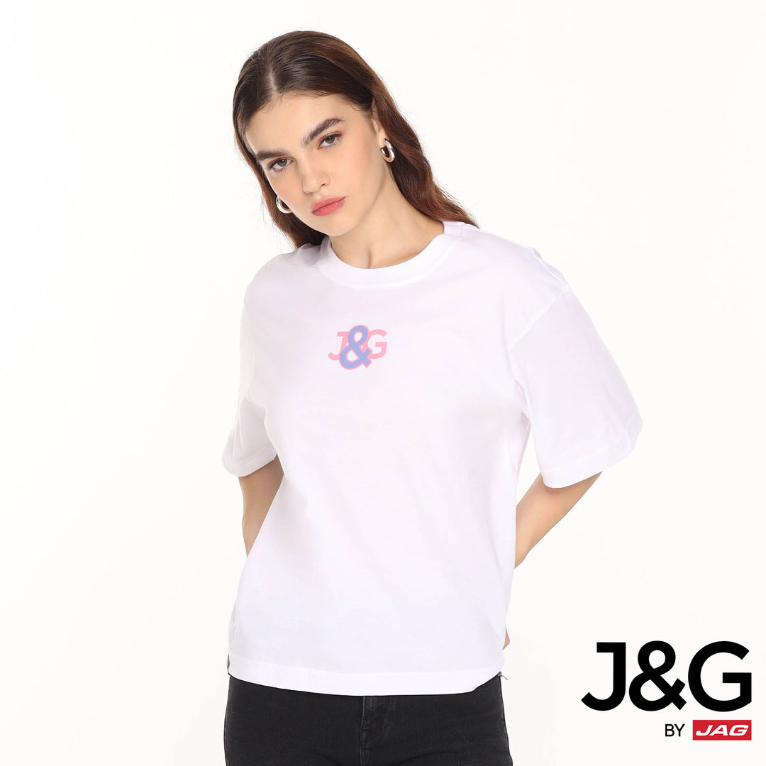 J&G Girls Tops Round Neck Oversized Crew Neck